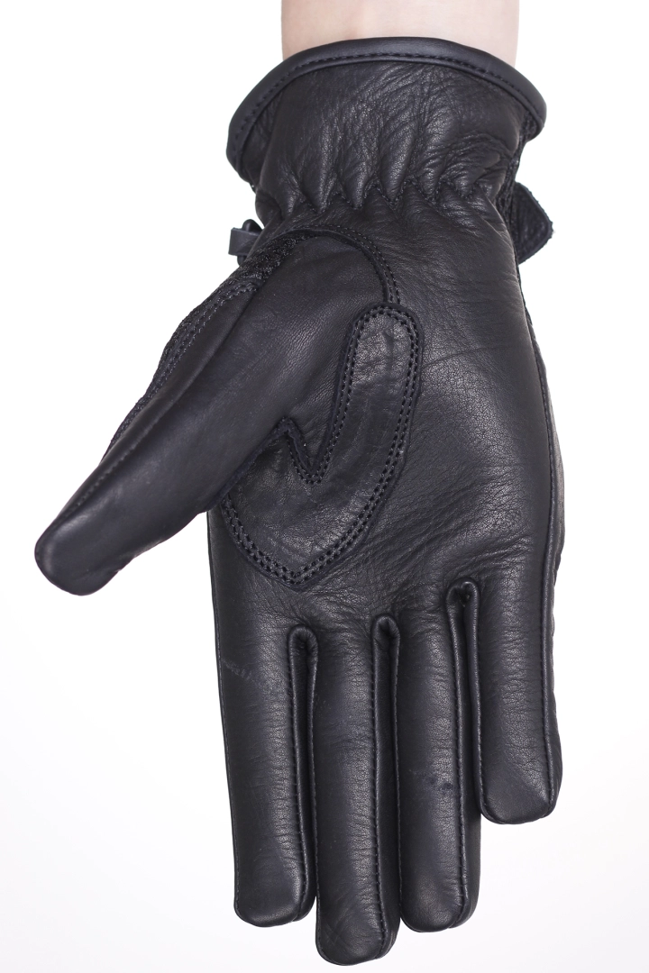 Skórzana wewnętrzna strona dłoni w rękawicach HUSAR Lady Air